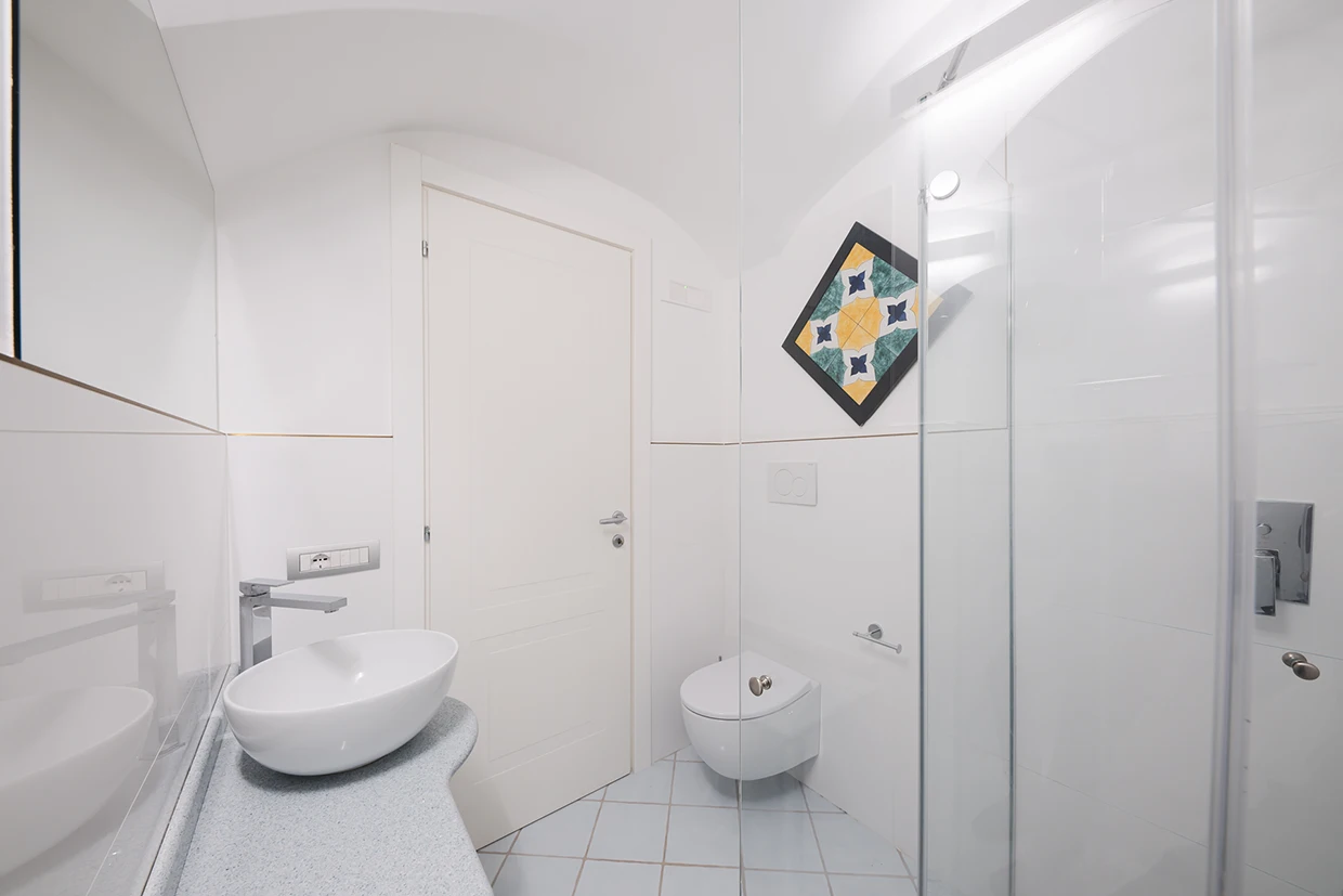 Villa Angelina Amalfi Art bagno bianco sanitari amalfi