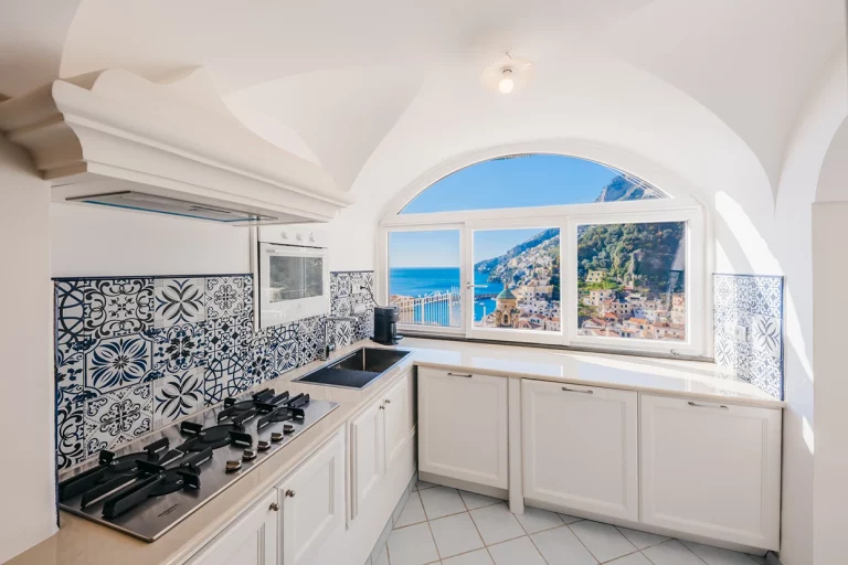Villa Angelina Amalfi Art cucina e vista mare amalfi